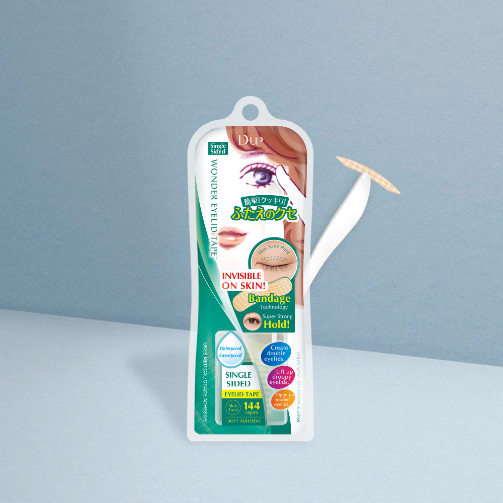 DEP Wonder & Repair Gel Eye Mask packaging with a white applicator tool, shown on a light blue-gray background.