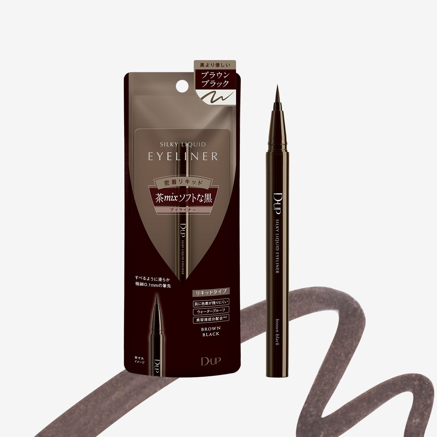 DUP Eyeliner pen with packaging on a white background