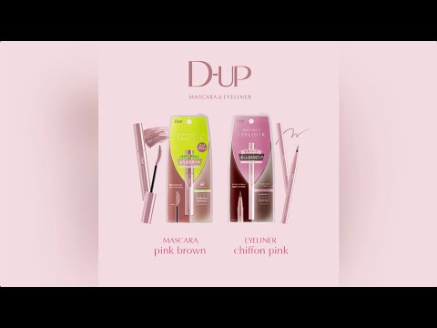 intro video of D-UP color mascara and eyeliner on how to use them